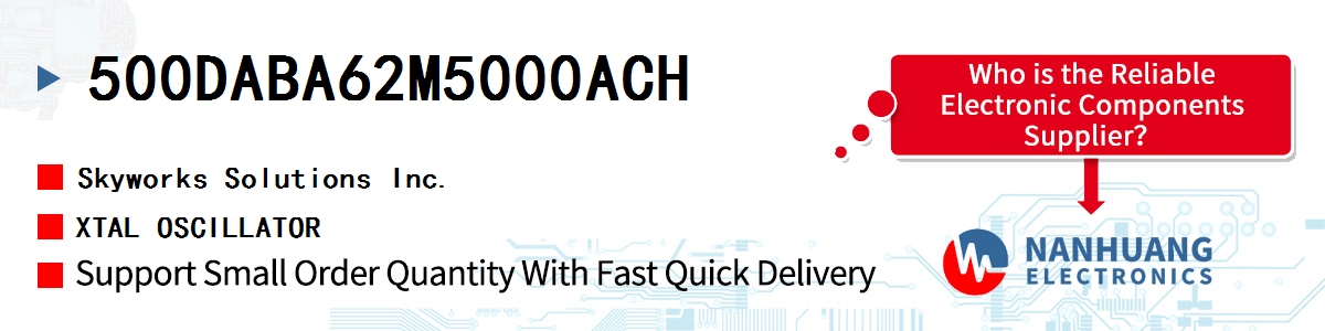 500DABA62M5000ACH Skyworks XTAL OSCILLATOR