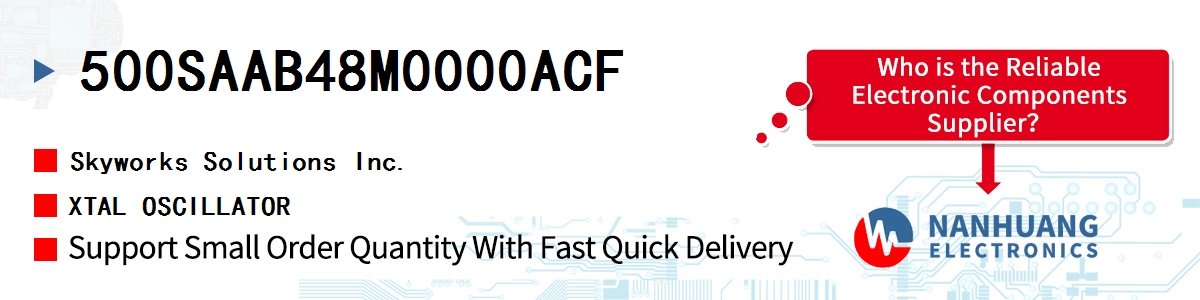 500SAAB48M0000ACF Skyworks XTAL OSCILLATOR