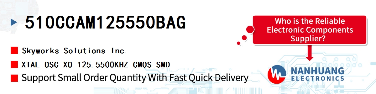 510CCAM125550BAG Skyworks XTAL OSC XO 125.5500KHZ CMOS SMD