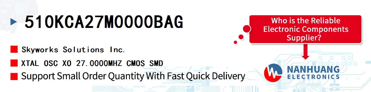 510KCA27M0000BAG Skyworks XTAL OSC XO 27.0000MHZ CMOS SMD