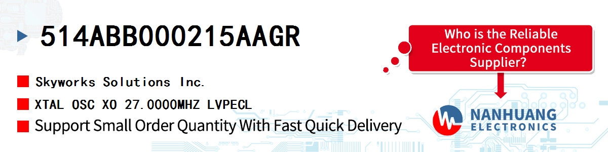 514ABB000215AAGR Skyworks XTAL OSC XO 27.0000MHZ LVPECL