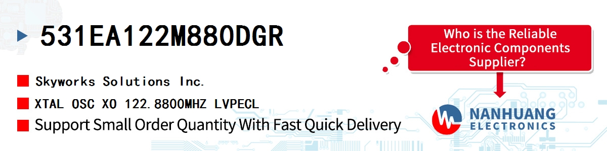 531EA122M880DGR Skyworks XTAL OSC XO 122.8800MHZ LVPECL