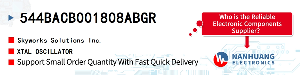544BACB001808ABGR Skyworks XTAL OSCILLATOR
