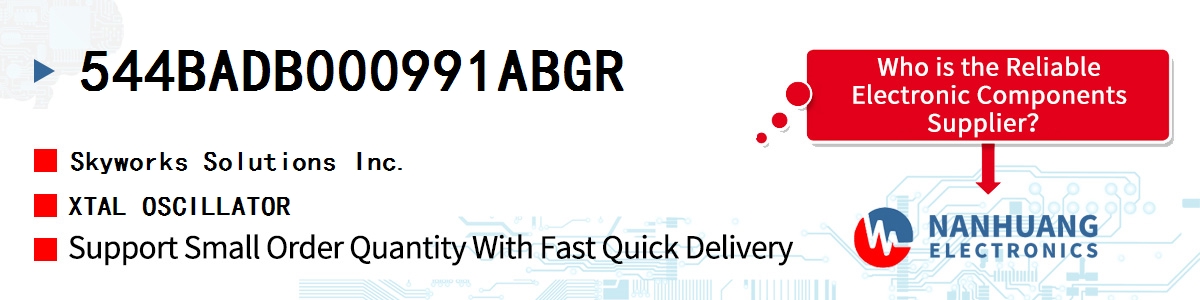544BADB000991ABGR Skyworks XTAL OSCILLATOR
