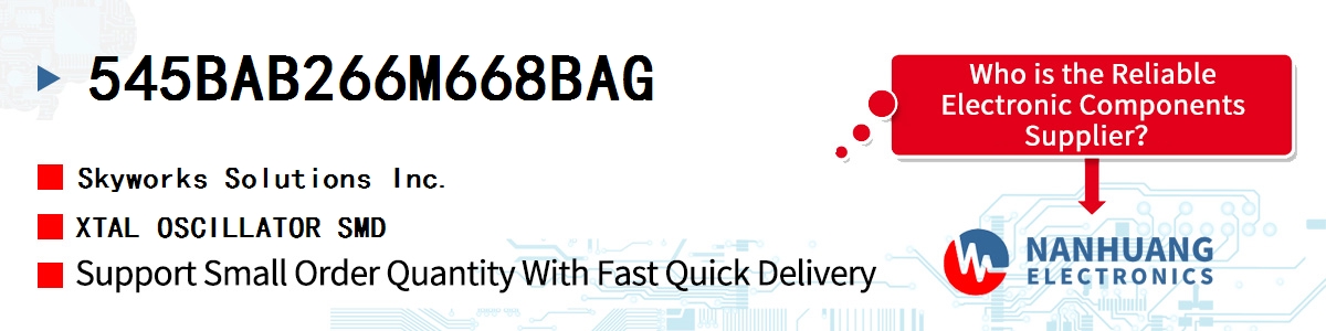 545BAB266M668BAG Skyworks XTAL OSCILLATOR SMD