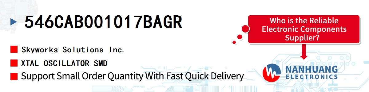 546CAB001017BAGR Skyworks XTAL OSCILLATOR SMD