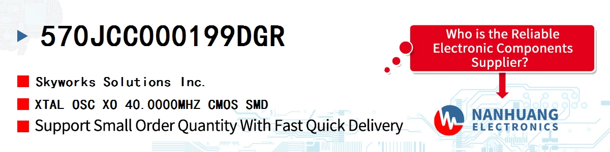 570JCC000199DGR Skyworks XTAL OSC XO 40.0000MHZ CMOS SMD
