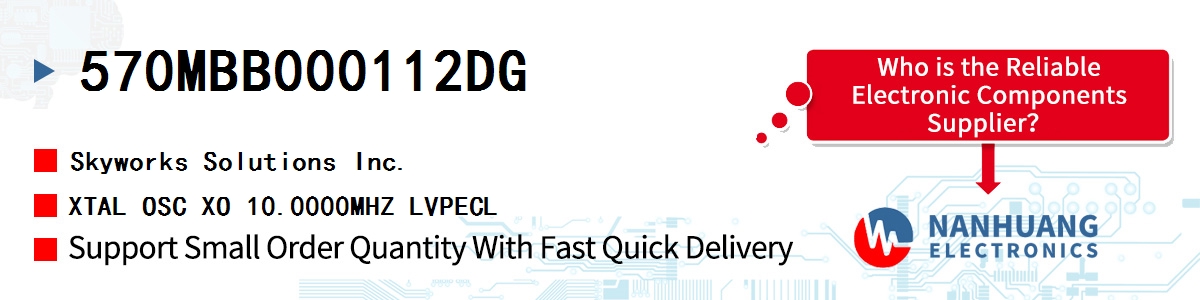 570MBB000112DG Skyworks XTAL OSC XO 10.0000MHZ LVPECL