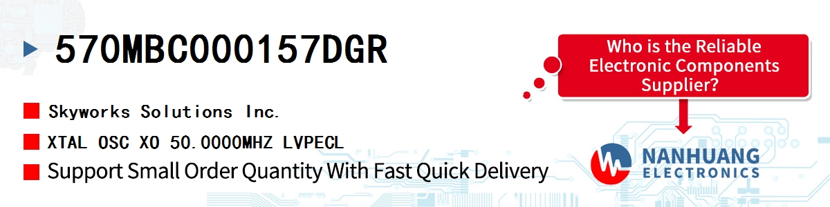 570MBC000157DGR Skyworks XTAL OSC XO 50.0000MHZ LVPECL