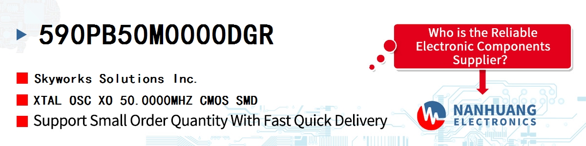 590PB50M0000DGR Skyworks XTAL OSC XO 50.0000MHZ CMOS SMD