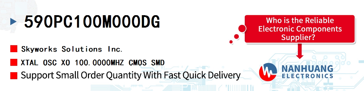 590PC100M000DG Skyworks XTAL OSC XO 100.0000MHZ CMOS SMD