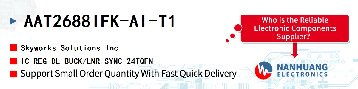 AAT2688IFK-AI-T1 Skyworks IC REG DL BUCK/LNR SYNC 24TQFN