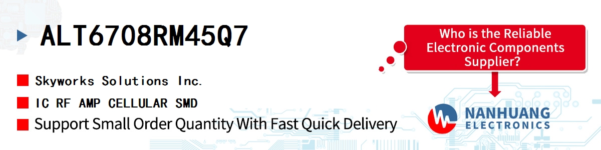 ALT6708RM45Q7 Skyworks IC RF AMP CELLULAR SMD