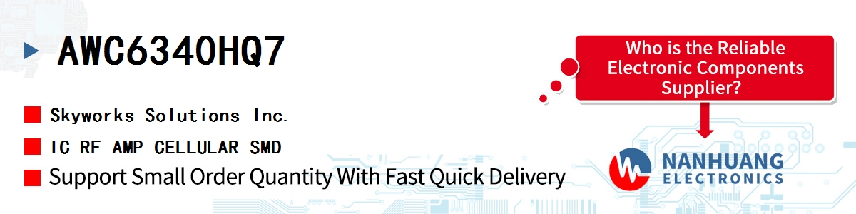 AWC6340HQ7 Skyworks IC RF AMP CELLULAR SMD