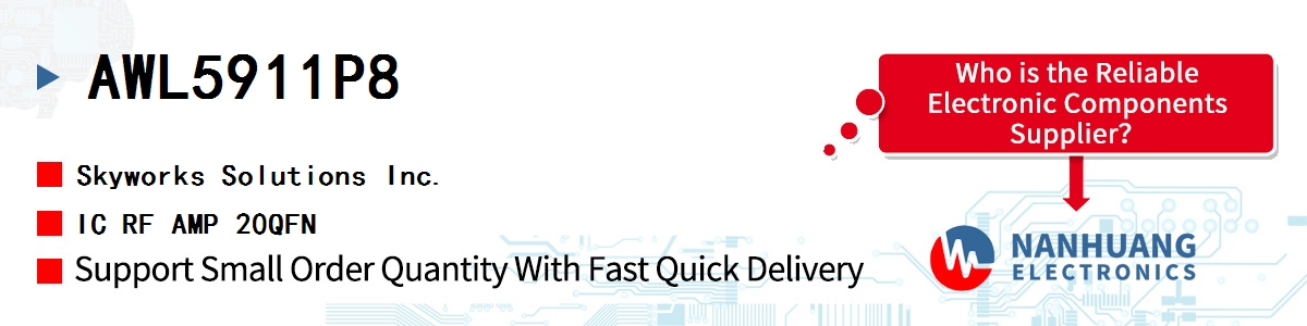 AWL5911P8 Skyworks IC RF AMP 20QFN