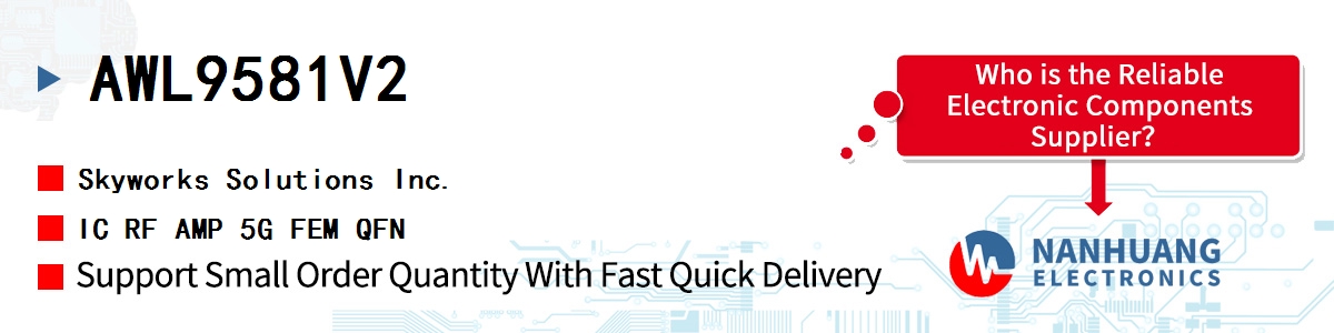 AWL9581V2 Skyworks IC RF AMP 5G FEM QFN