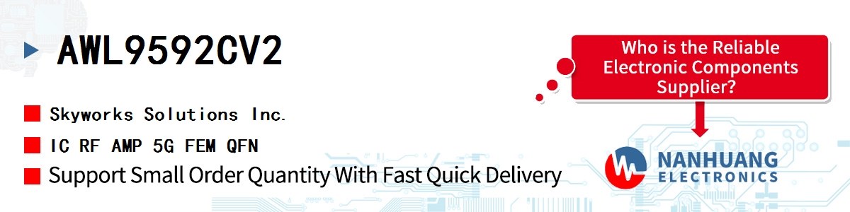 AWL9592CV2 Skyworks IC RF AMP 5G FEM QFN