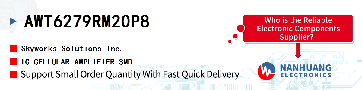 AWT6279RM20P8 Skyworks IC CELLULAR AMPLIFIER SMD
