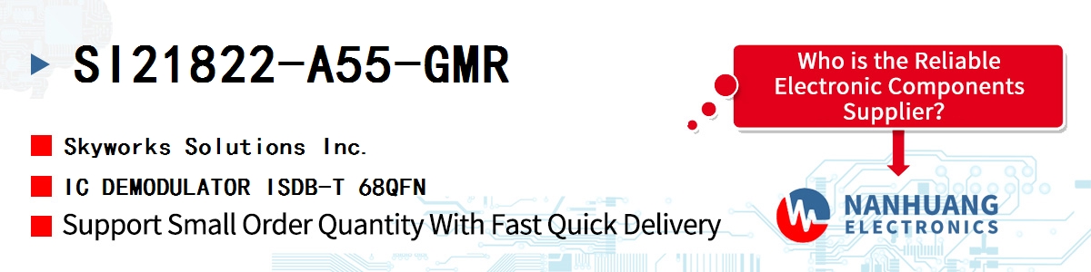 SI21822-A55-GMR Skyworks IC DEMODULATOR ISDB-T 68QFN
