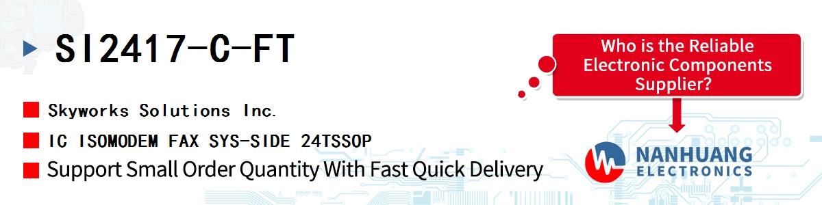 SI2417-C-FT Skyworks IC ISOMODEM FAX SYS-SIDE 24TSSOP