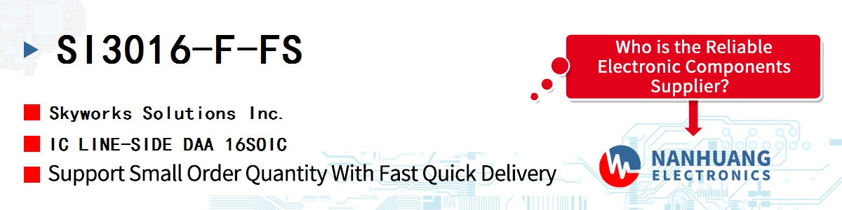 SI3016-F-FS Skyworks IC LINE-SIDE DAA 16SOIC