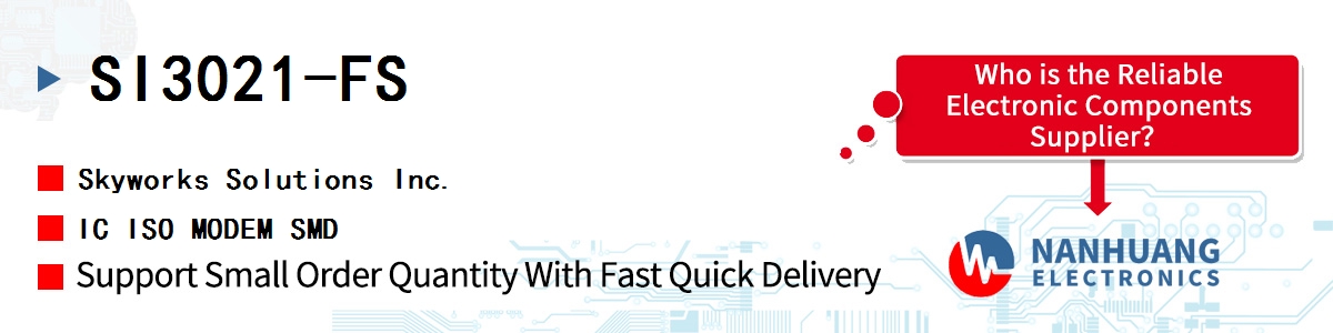 SI3021-FS Skyworks IC ISO MODEM SMD