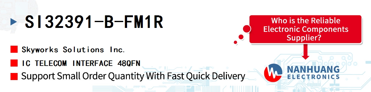 SI32391-B-FM1R Skyworks IC TELECOM INTERFACE 48QFN