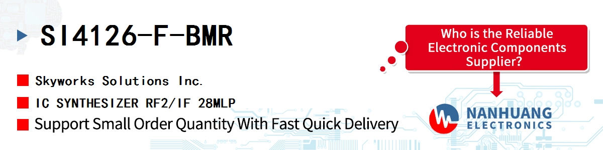 SI4126-F-BMR Skyworks IC SYNTHESIZER RF2/IF 28MLP