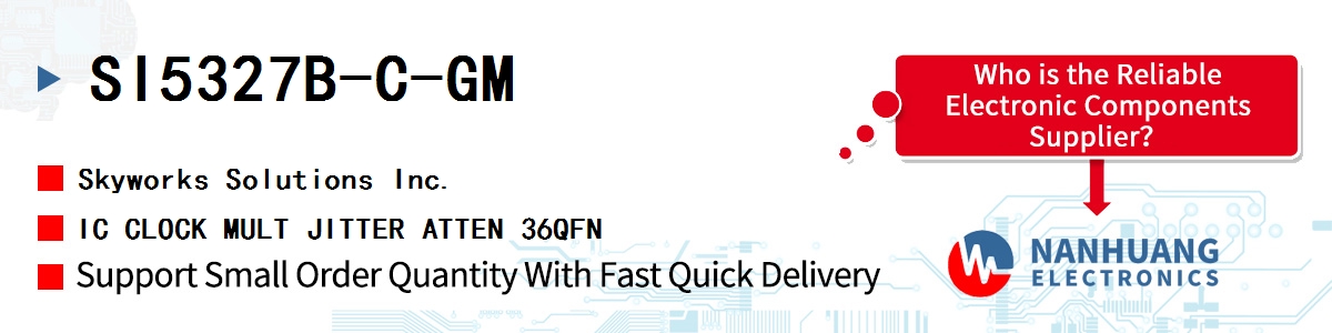 SI5327B-C-GM Skyworks IC CLOCK MULT JITTER ATTEN 36QFN