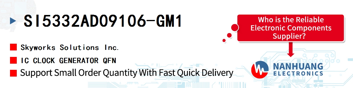SI5332AD09106-GM1 Skyworks IC CLOCK GENERATOR QFN