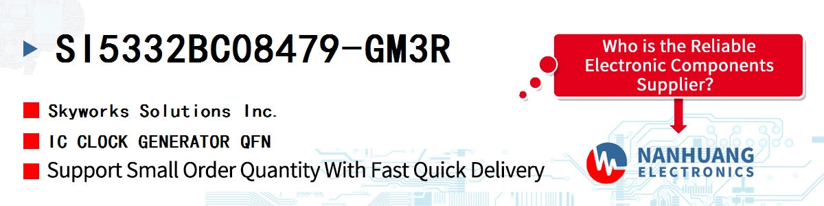 SI5332BC08479-GM3R Skyworks IC CLOCK GENERATOR QFN