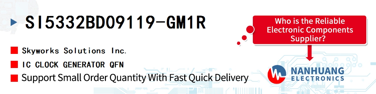 SI5332BD09119-GM1R Skyworks IC CLOCK GENERATOR QFN