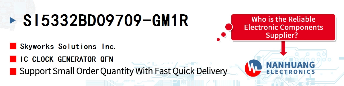 SI5332BD09709-GM1R Skyworks IC CLOCK GENERATOR QFN