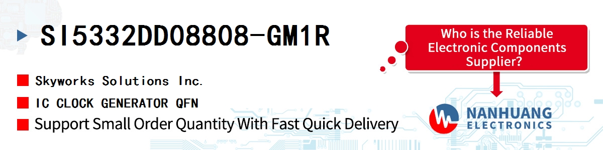 SI5332DD08808-GM1R Skyworks IC CLOCK GENERATOR QFN