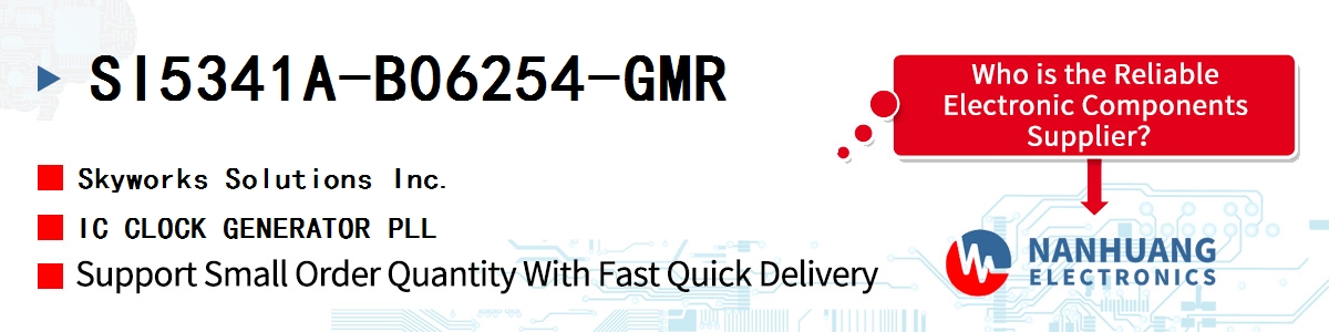 SI5341A-B06254-GMR Skyworks IC CLOCK GENERATOR PLL