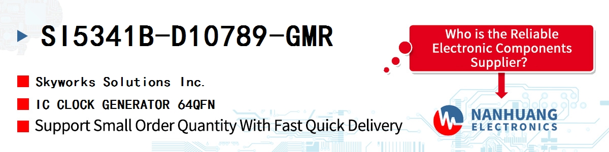 SI5341B-D10789-GMR Skyworks IC CLOCK GENERATOR 64QFN