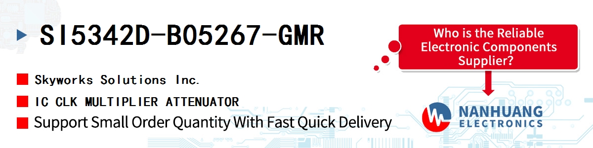 SI5342D-B05267-GMR Skyworks IC CLK MULTIPLIER ATTENUATOR
