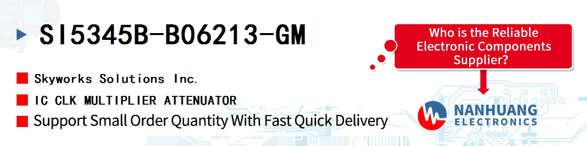 SI5345B-B06213-GM Skyworks IC CLK MULTIPLIER ATTENUATOR