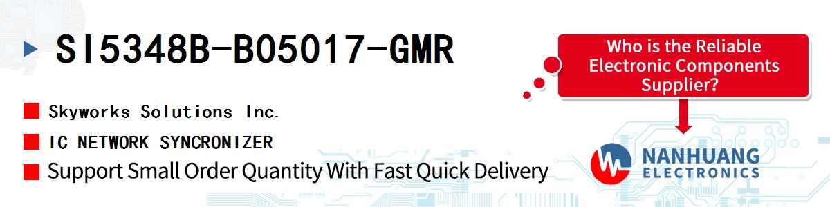 SI5348B-B05017-GMR Skyworks IC NETWORK SYNCRONIZER