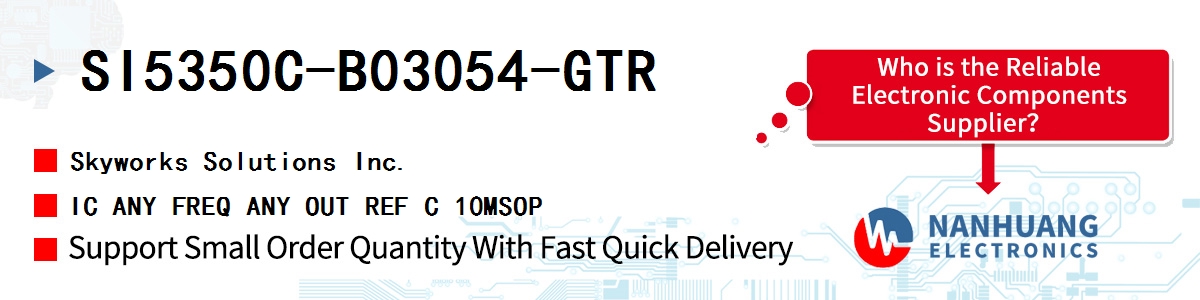 SI5350C-B03054-GTR Skyworks IC ANY FREQ ANY OUT REF C 10MSOP