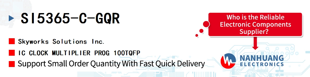 SI5365-C-GQR Skyworks IC CLOCK MULTIPLIER PROG 100TQFP