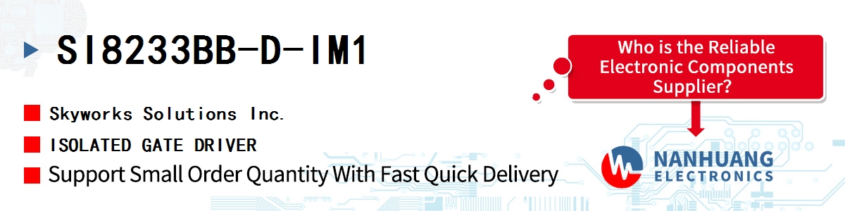 SI8233BB-D-IM1 Skyworks ISOLATED GATE DRIVER