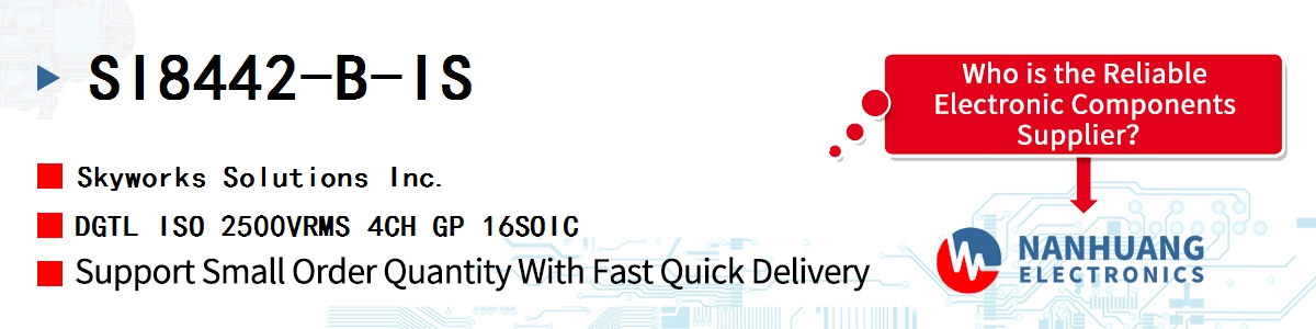SI8442-B-IS Skyworks DGTL ISO 2500VRMS 4CH GP 16SOIC