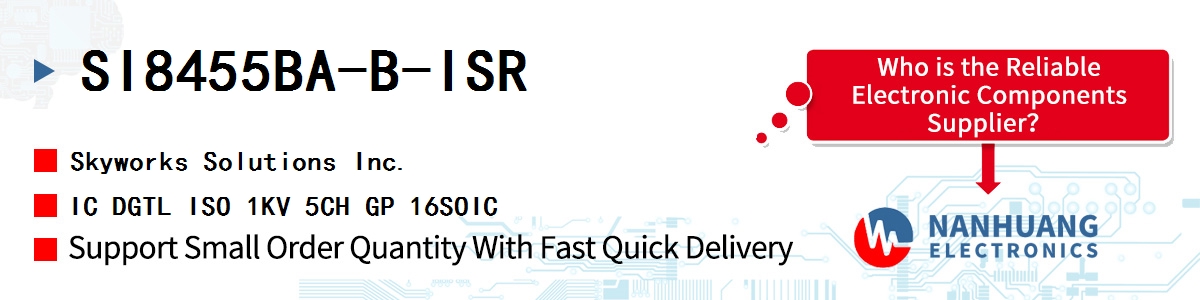 SI8455BA-B-ISR Skyworks IC DGTL ISO 1KV 5CH GP 16SOIC