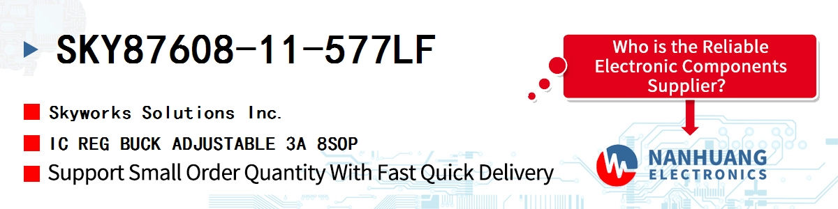 SKY87608-11-577LF Skyworks IC REG BUCK ADJUSTABLE 3A 8SOP